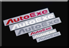 日本AUTOEXE MAZDA(萬事得,馬自達) RX-7 (RX7,FC,FC3S,FC3C,13B,Rotary,轉子)汽車動力升級改裝零件 AutoExe Logo Sticker 標致貼紙 A11200-02 (銀色)